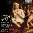 Vita De La Mia Vita: Ricercari, Dances, Madrigals And Villanelle On Four Lutes. Autor: Quartetto Di Liuti Da Milano. Dadada.pl Okładka książki Vita De La Mia Vita: Ricercari, Dances, Madrigals And Villanelle On Four Lutes