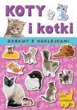 Zabawy z naklejkami. Koty i kotki. Autor: Katarzyna Sarna (red.). Dadada.pl Okładka książki Zabawy z naklejkami. Koty i kotki