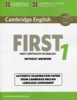 Cambridge English First 1 without answers. Wydawca: Cambridge University Press. Dadada.pl Opakowanie Cambridge English First 1 without answers