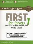 Cambridge English First for Schools 1 for Revised Exam from 2015 Student's Book without Answers. Wydawca: Cambridge University Press. Dadada.pl Opakowanie Cambridge English First for Schools 1 for Revised Exam from 2015 Student's Book without Answers