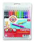 Opakowanie Flamastry Twins dwustronne 12 kolorów