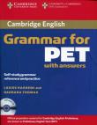 Grammar for PET with answer + CD. Autor: Hashemi Louise, Thomas Barbara. Dadada.pl Okładka książki Grammar for PET with answer + CD