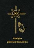 Okładka książki Pamiątka I Komunii Św - modlitewnik mały czarny