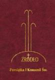 Okładka książki Pamiątka I Komunii Św. Źródło - modlitewnik bordo