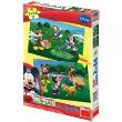 Opakowanie Puzzle 2x66 Klub Przyjaciół Myszki Miki DINO