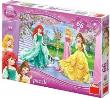 Opakowanie Puzzle 66 Disney Księżniczki przy fontannie DINO