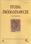 Opakowanie Studia źródłoznawcze Tom 52