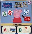 Świnka Peppa Uczę się alfabetu + puzzle. Autor: Opracowanie zbiorowe. Dadada.pl Okładka książki Świnka Peppa Uczę się alfabetu + puzzle