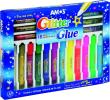 Opakowanie Klej Glitter Glue mix 18 kolorów blister AMOS