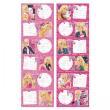 Opakowanie Naklejki na zeszyt Barbie 25szt
