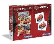 Opakowanie Puzzle 3w1+Memo Auta