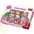 Okładka książki Puzzle 3xStory Kucyki Pony TREFL