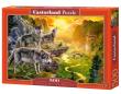 Okładka książki Puzzle 500 Valley of the Wolves CASTOR