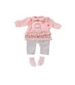 Opakowanie Ubranka dla lalki Baby Annabell Deluxe 3 in 1 Dress with socks różowe