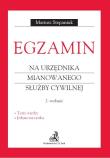 Okładka książki Egzamin na urzędnika mian. służby cywilnej