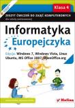 Okładka książki Informatyka Europejczyka SP 4 ćw Win 7 NPP w.2012
