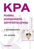 Okładka książki Kodeks postepowania administracyjnego w.24