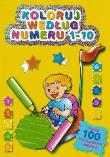Okładka książki Koloruj wg numeru - żółta od 1 do 10