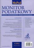 Opakowanie Monitor Podatkowy rocznik 22 Nr 2015/04