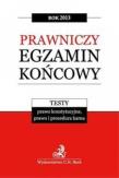Okładka książki Prawniczy egzamin..2013 Testy. Prawo kons...