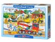 Okładka książki Puzzle 40 maxi - Na budowie CASTOR