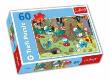 Okładka książki Puzzle 60 Smerfy w lesie TREFL