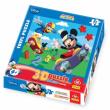 Okładka książki Puzzle 72 Myszka Miki i cyferki 3D TREFL