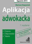 Okładka książki Aplikacja adwokacka Pytania odpowiedzi tabele