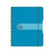 Opakowanie Brulion na spirali A5/80K kratka PP niebieski tr.