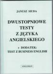 Okładka książki Dwustopniowe testy z języka angielskiego  ANGLOMAN