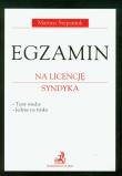 Okładka książki Egzamin na licencję syndyka