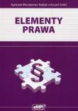 Elementy prawa podręcznik wyd. 2010 eMPi2 WZ. Autor: Agnieszka Mroczkowska-Budziak, Ryszard Seidel. Dadada.pl Okładka książki Elementy prawa podręcznik wyd. 2010 eMPi2 WZ