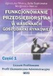Okładka książki Funkcj. przeds. w war. gosp. rynk. cz 1 REA