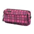 Opakowanie Piórnik kosmetyczka 2 kieszenie Karo pink