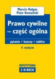 Prawo cywilne cz ogólna Pytania Kazusy Tablice. Autor: Hałgas Marcin, Kostański Piotr. Dadada.pl Okładka książki Prawo cywilne cz ogólna Pytania Kazusy Tablice