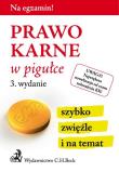 Okładka książki Prawo karne w pigułce