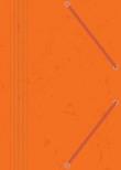 Opakowanie Teczka z gumką A4 z preszpanu pomarańczowa (10szt)