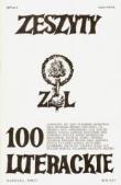 Okładka książki Zeszyty Literackie 100 broszura