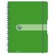 Opakowanie Brulion na spirali A4/80K kratka PP zielony(2szt)