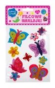 Opakowanie Filcowe naklejki motyle 10 sztuk