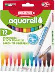 Opakowanie Mazaki Aquarello wodne 12 kolorów FIBRACOLOR