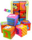 Opakowanie Miękkie kolorowe klocki dla malucha 6 elementów