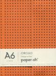 Opakowanie Notatnik A6 Paper-oh Circulo Orange on Grey w linie