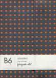 Opakowanie Notatnik B6 Paper-oh Quadro Grey on Orange w linie