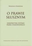 Okładka książki O prawie słusznym
