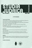 Opakowanie Studia Judaica Nr 2 (34)2014