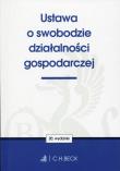 Ustawa o swobodzie działalności gospodarczej. Autor: opracowanie redakcyjne. Dadada.pl Okładka książki Ustawa o swobodzie działalności gospodarczej