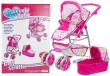 Opakowanie Wózek dla lalek głęboki spacerowy 2w1 różowy