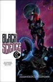 Black Science T.1 Zasada nieskończonego spadania. Autor: Remender Rick, Dean White, Scalera Matteo. Dadada.pl Okładka książki Black Science T.1 Zasada nieskończonego spadania
