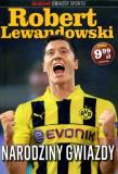 Gwiazdy sportu. Robert Lewandowski. Autor: Łukasz Olkowski, Piotr Wołosik. Dadada.pl Okładka książki Gwiazdy sportu. Robert Lewandowski
